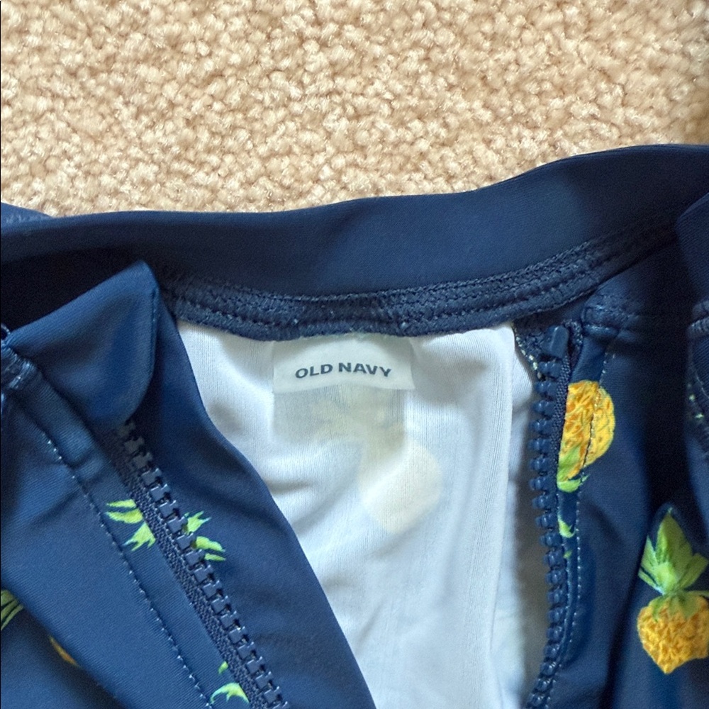Old Navy Blue Pineapple Print Baby swim suit - Picture 4 of 5